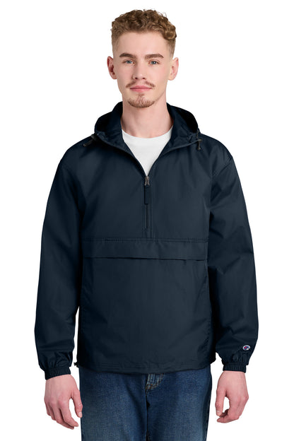 Champion Packable Anorak Jacket - Navy - front