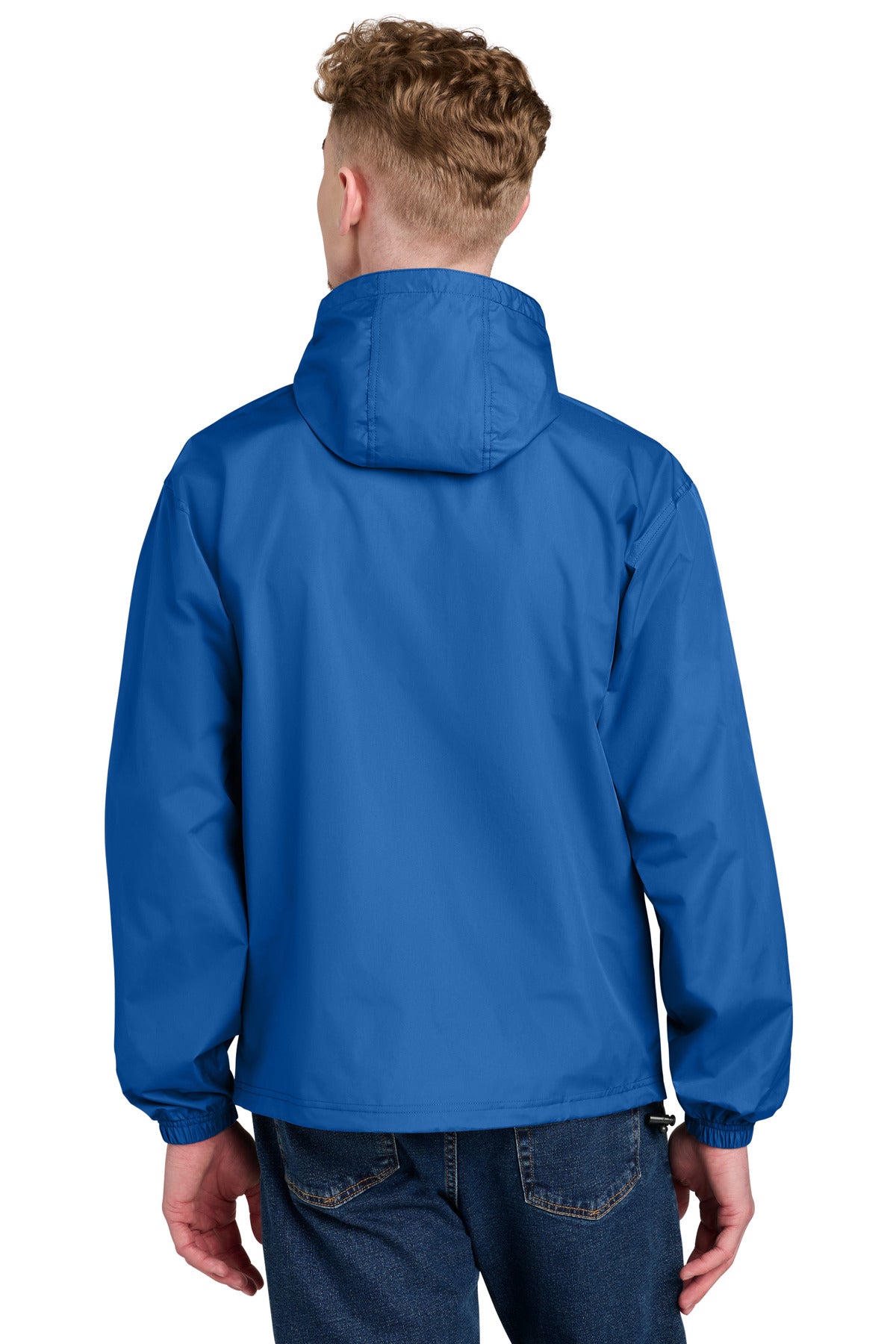 Champion Packable Anorak Jacket - Royal Blue - back