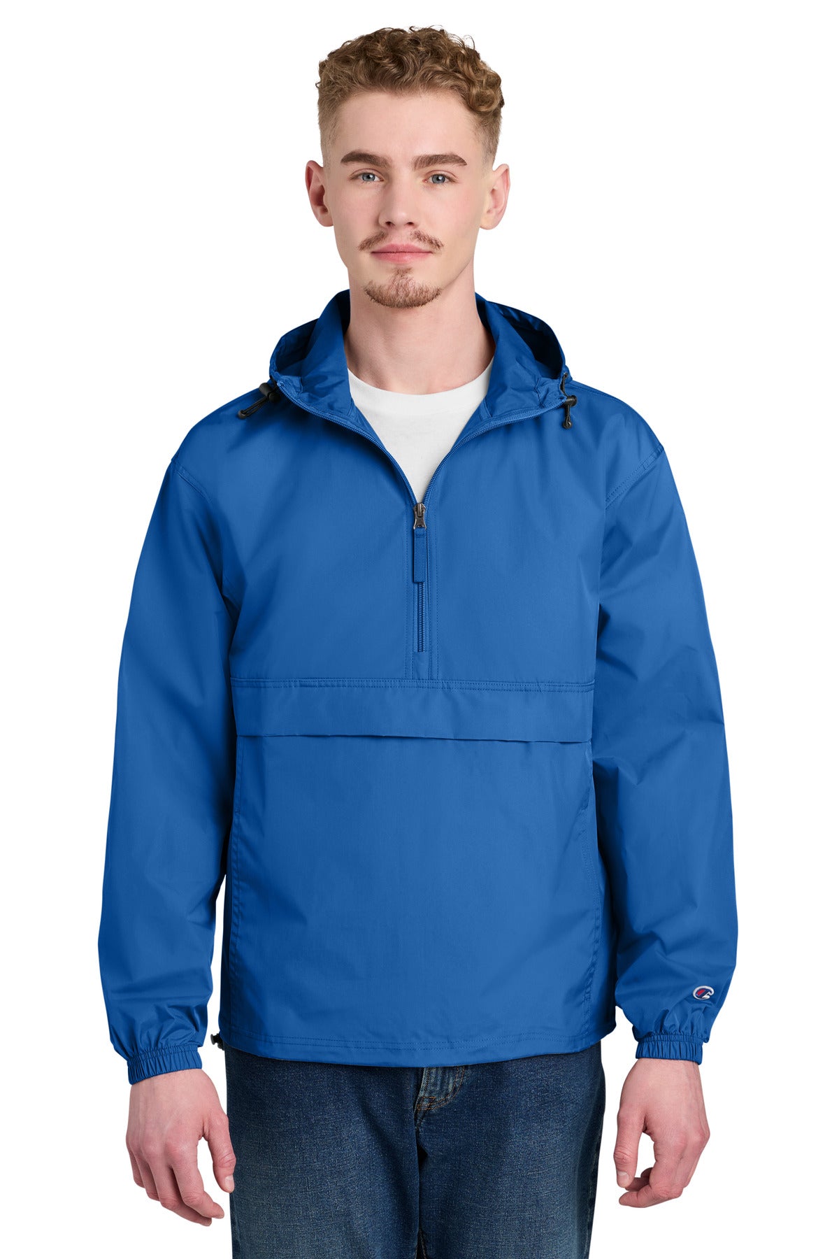 Champion Packable Anorak Jacket - Royal Blue - front