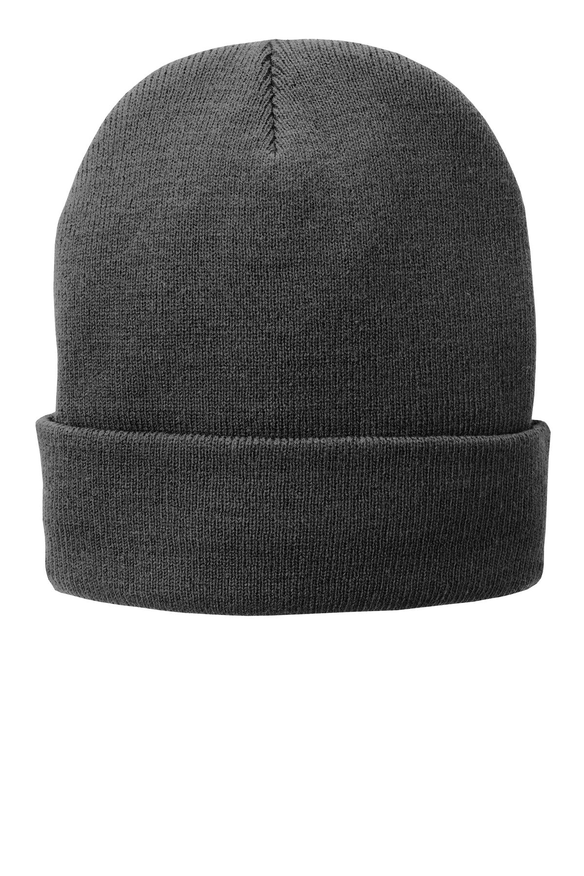 Port Authority Fleece-Lined Knit Cap - Athletic Oxford - front
