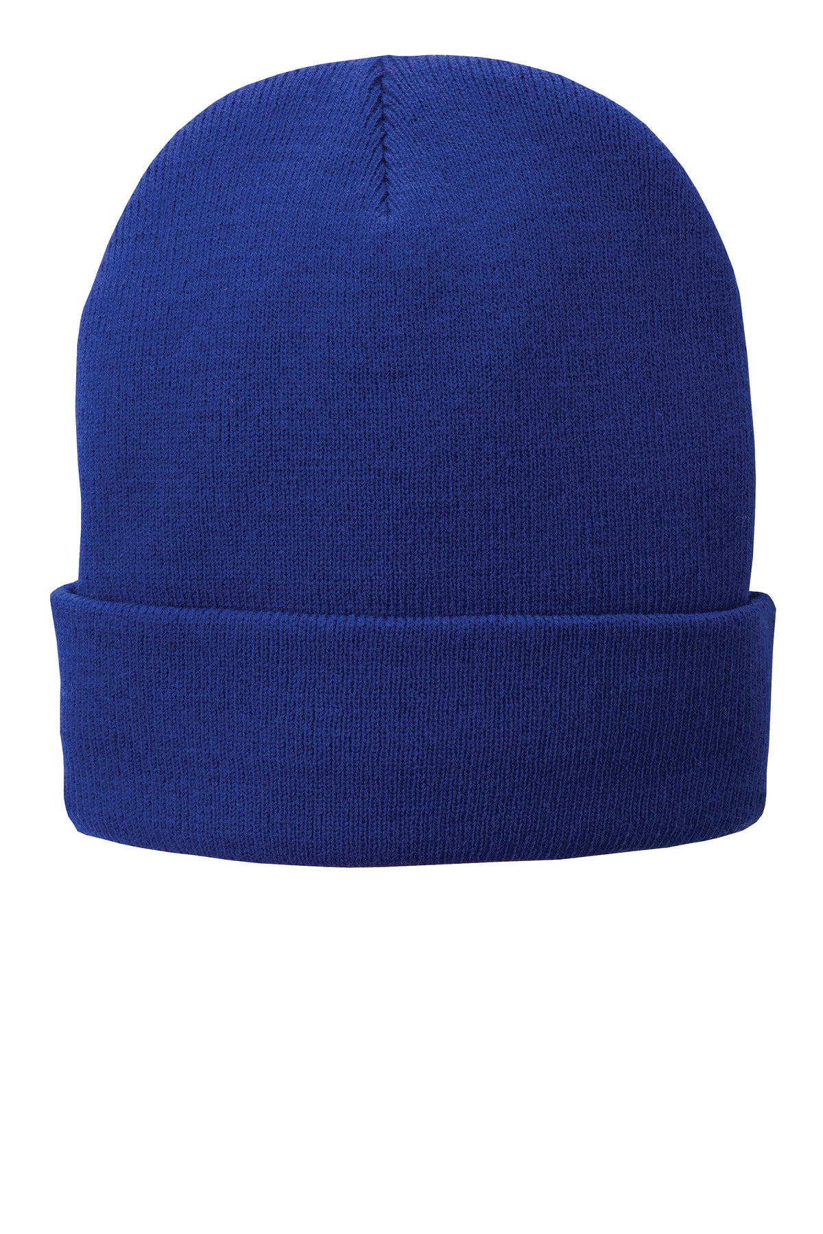 Port Authority Fleece-Lined Knit Cap - Athletic Royal - front