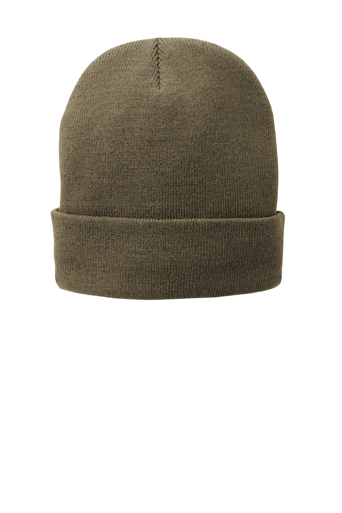 Port Authority Fleece-Lined Knit Cap - Coyote Brown - front