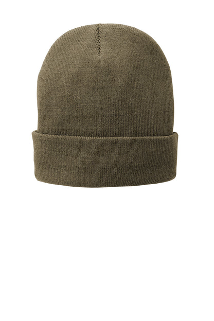 Port Authority Fleece-Lined Knit Cap - Coyote Brown - front