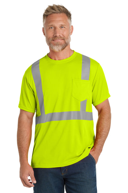 CornerStone ANSI 107 Class 2 Mesh Tee - Safety Yellow - front