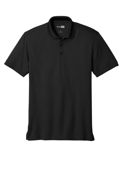 CornerStone Industrial Snag-Proof Pique Polo - Black - flat front