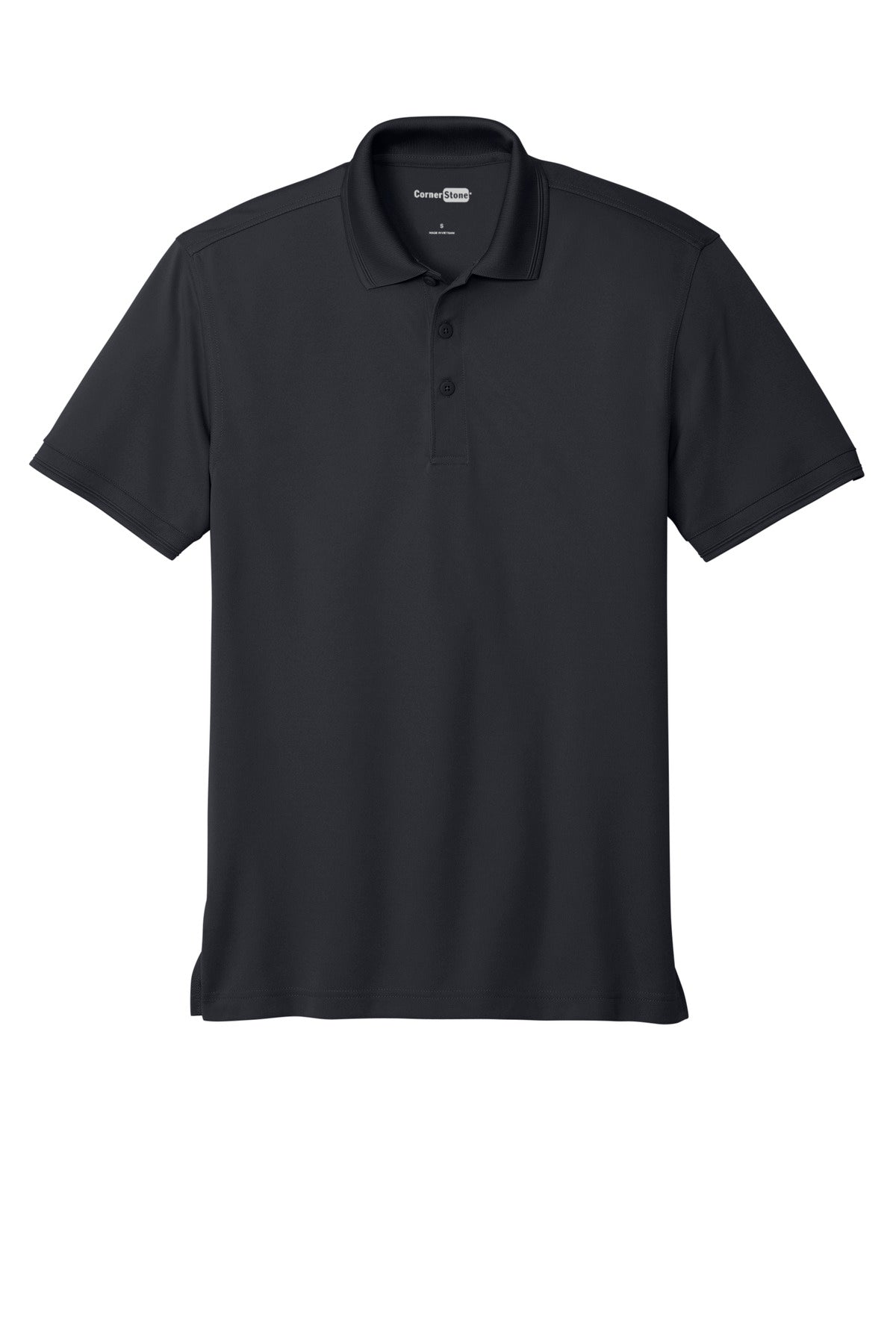 CornerStone Industrial Snag-Proof Pique Polo - Navy Blue - flat front
