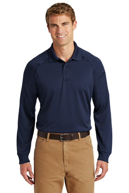 CornerStone Select Long Sleeve Snag-Proof Tactical Polo - Dark Navy - front