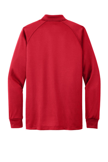 CornerStone Select Long Sleeve Snag-Proof Tactical Polo - Red - flat back