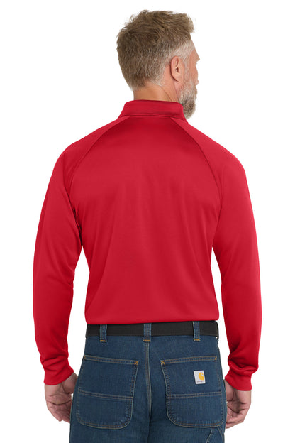 CornerStone Select Long Sleeve Snag-Proof Tactical Polo - Red - back