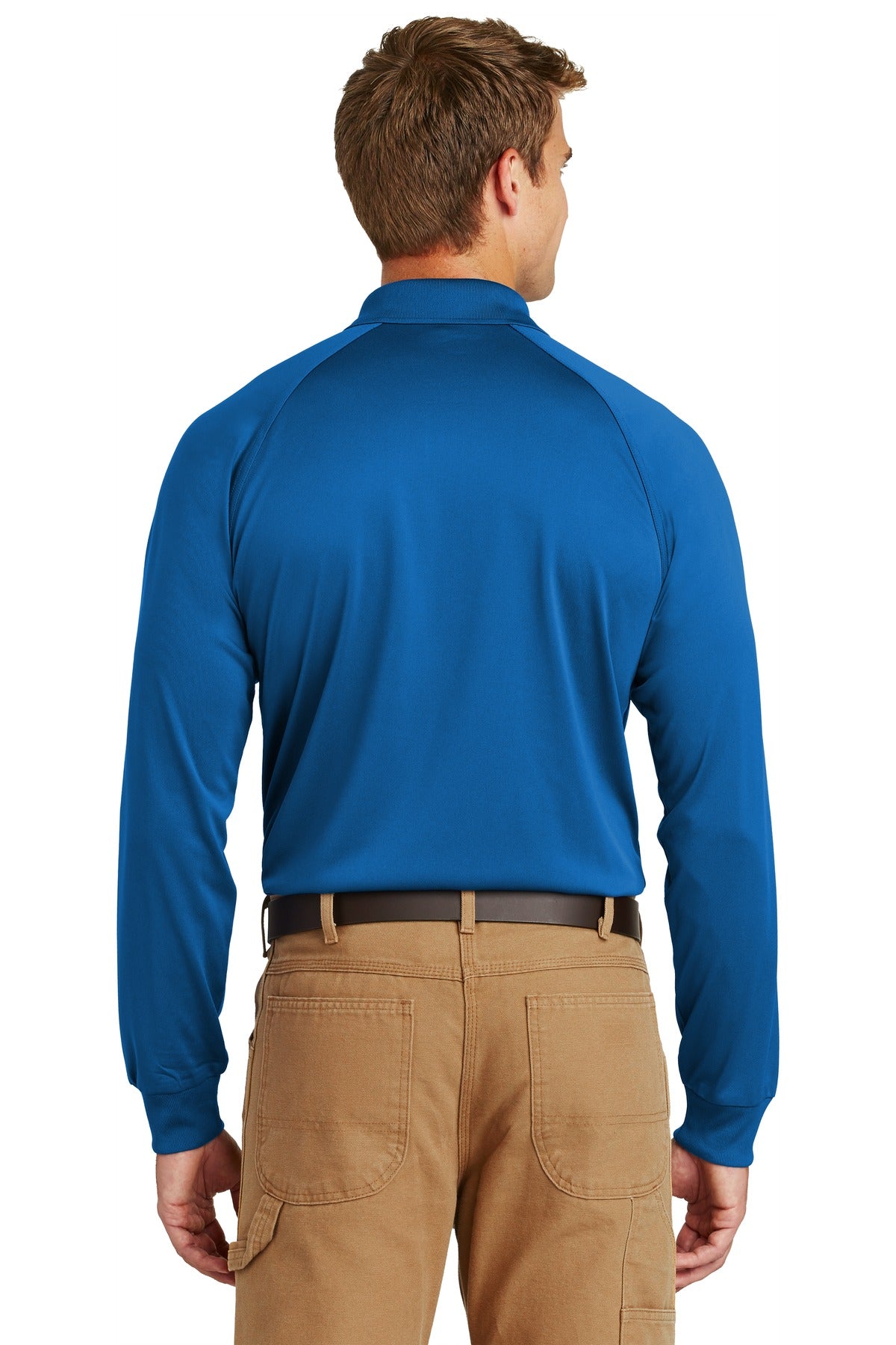 CornerStone Select Long Sleeve Snag-Proof Tactical Polo - Royal - back