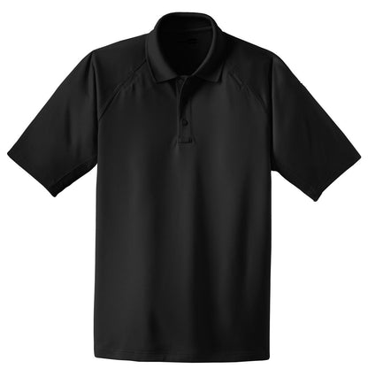 CornerStone Select Snag-Proof Tactical Polo - Black - flat front
