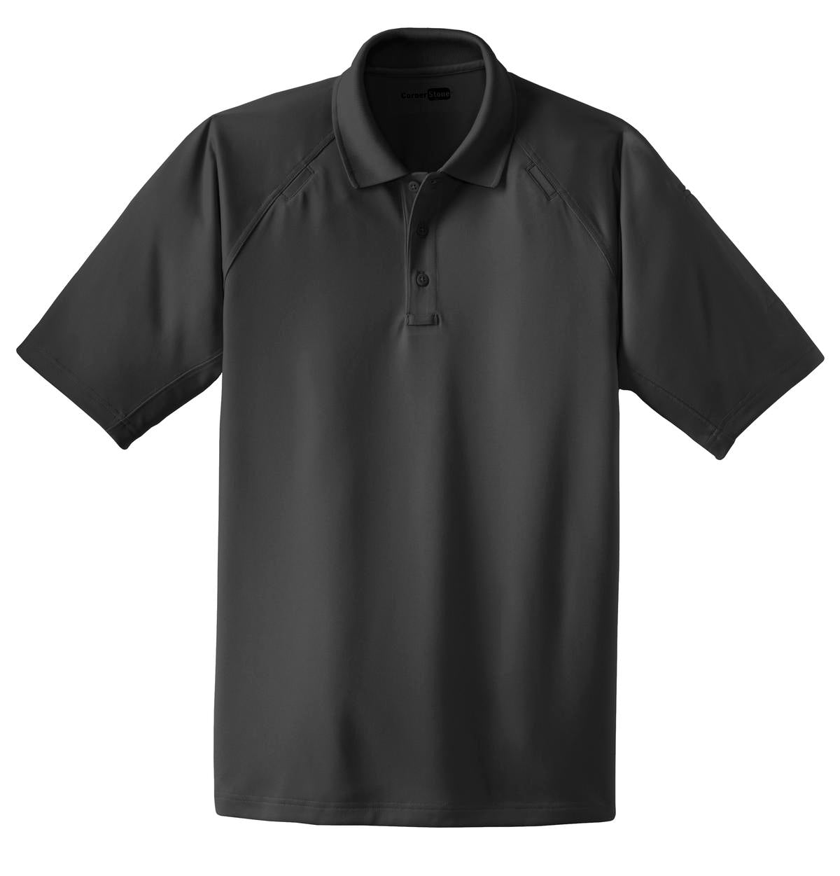 CornerStone Select Snag-Proof Tactical Polo - Charcoal - flat front