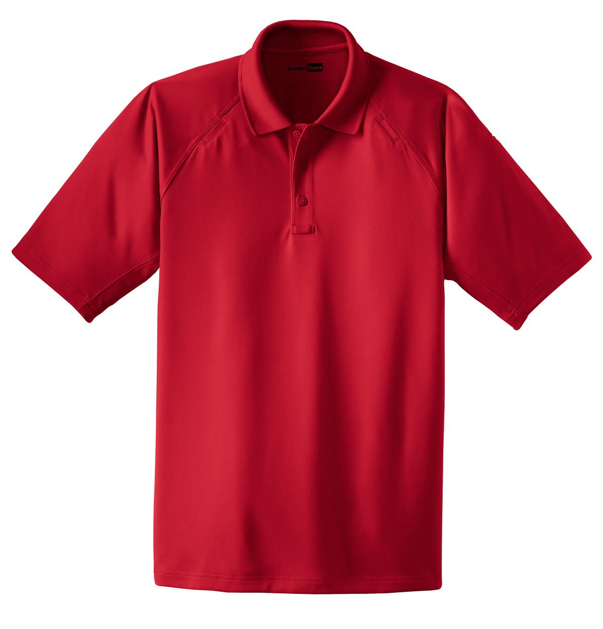 CornerStone Select Snag-Proof Tactical Polo - Red - flat front
