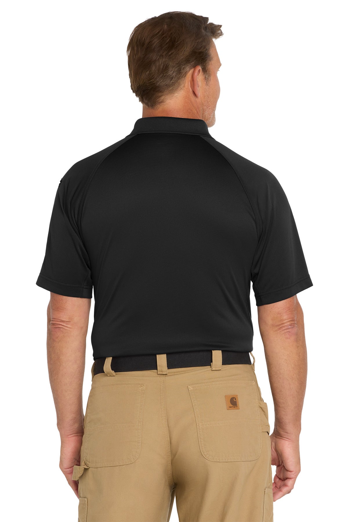 CornerStone Select Snag-Proof Tactical Polo - Black - back