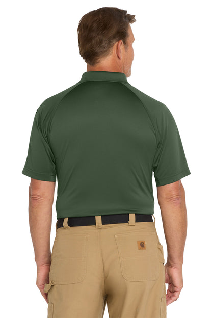 CornerStone Select Snag-Proof Tactical Polo - Dark Green - back
