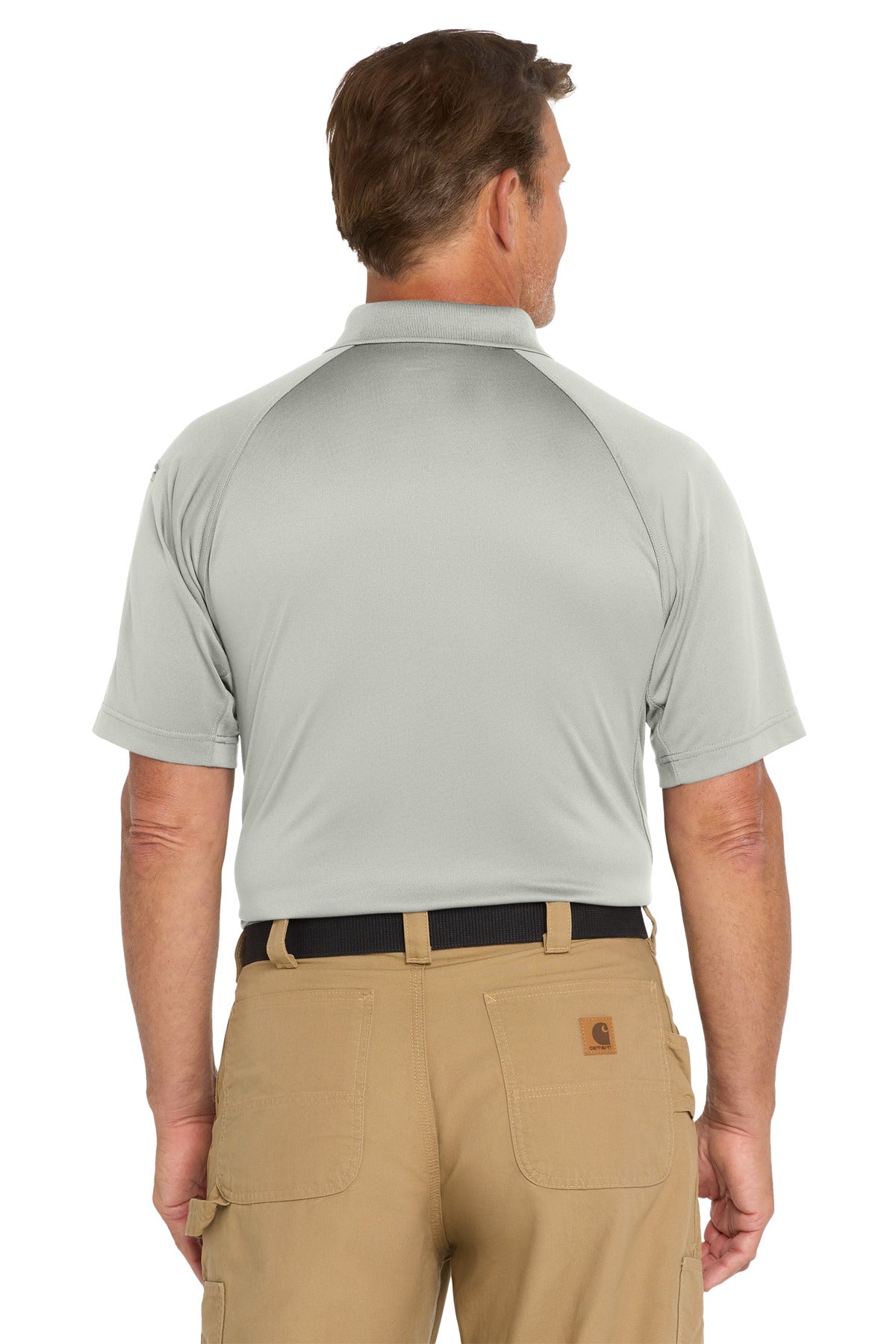 CornerStone Select Snag-Proof Tactical Polo - Light Grey - back