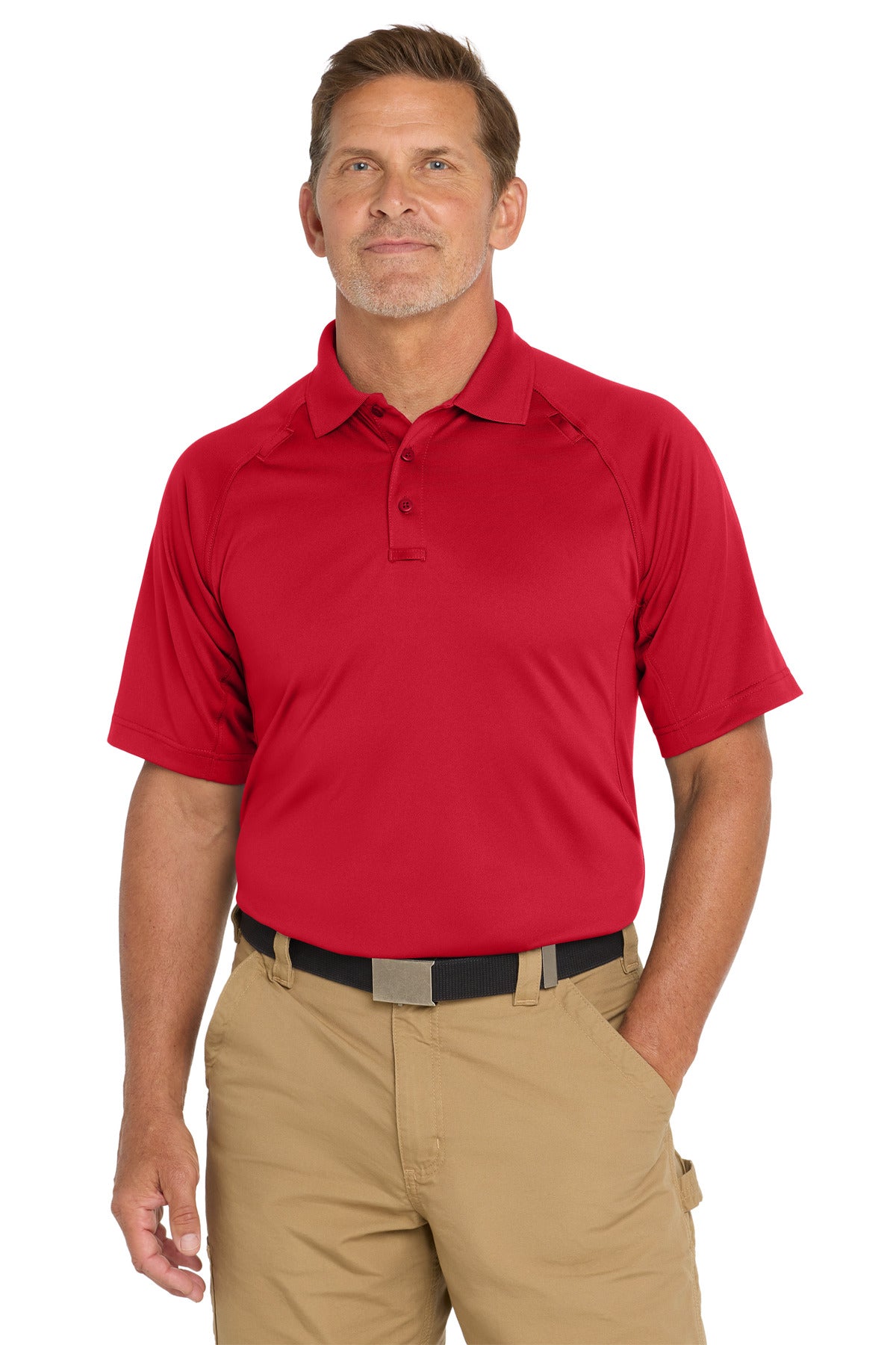 CornerStone Select Snag-Proof Tactical Polo - Red - front
