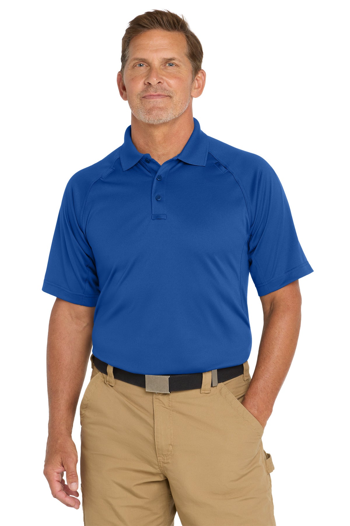 CornerStone Select Snag-Proof Tactical Polo - Royal - front
