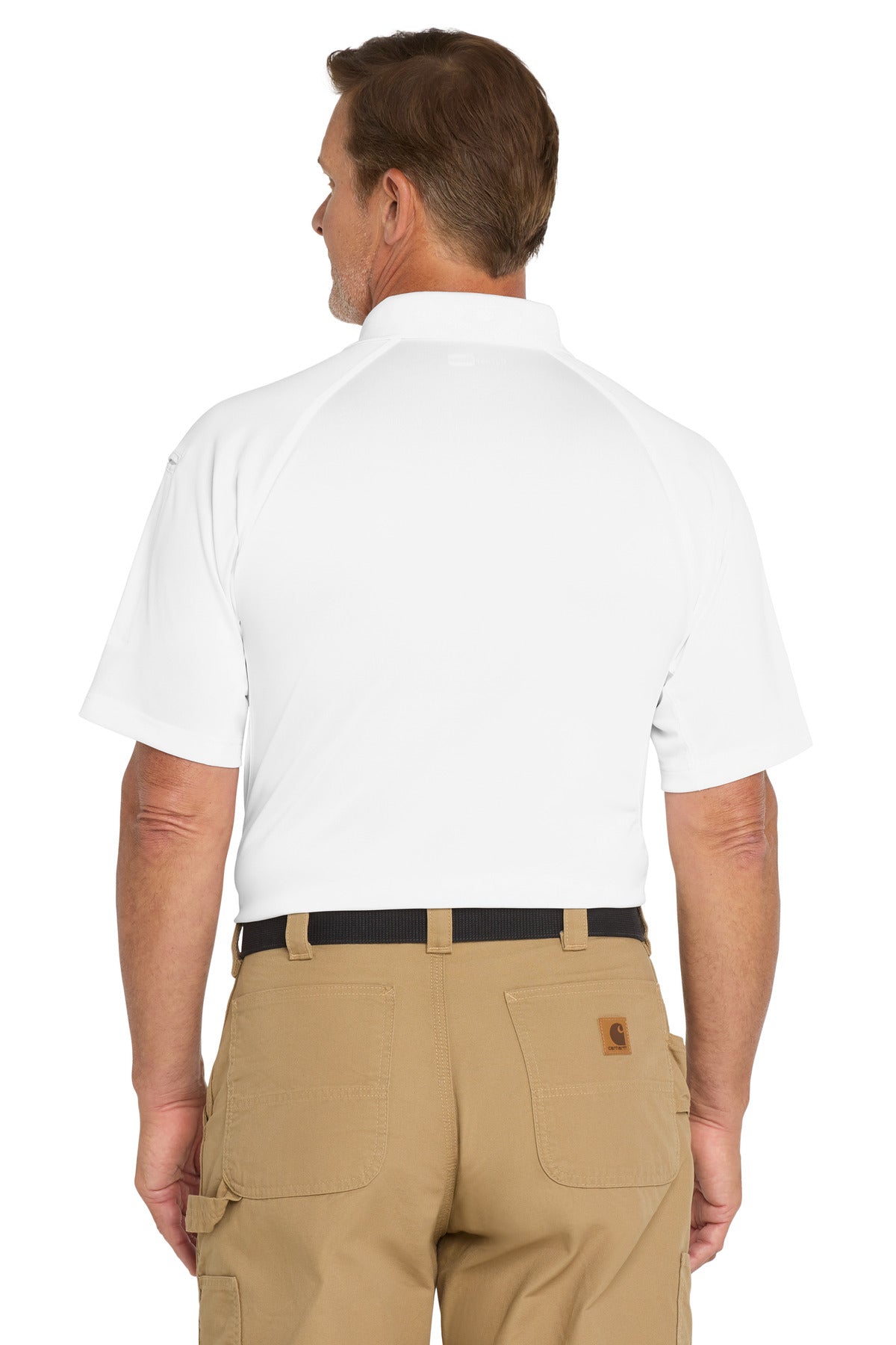 CornerStone Select Snag-Proof Tactical Polo - White - back