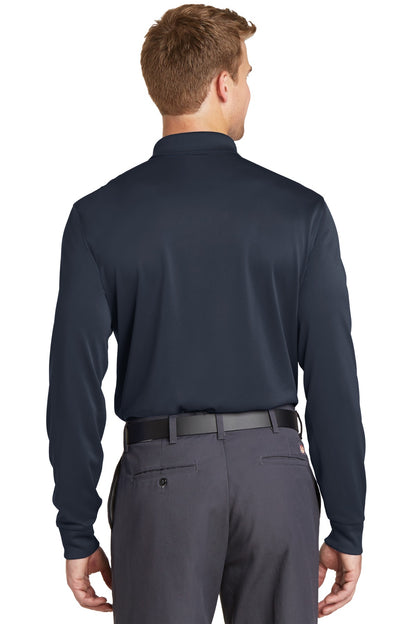 CornerStone Select Snag-Proof Long Sleeve Polo - Dark Navy - back