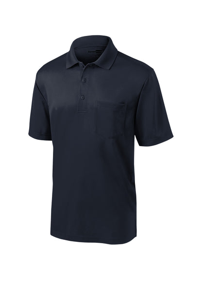 CornerStone Select Snag-Proof Pocket Polo - Dark Navy - flat front