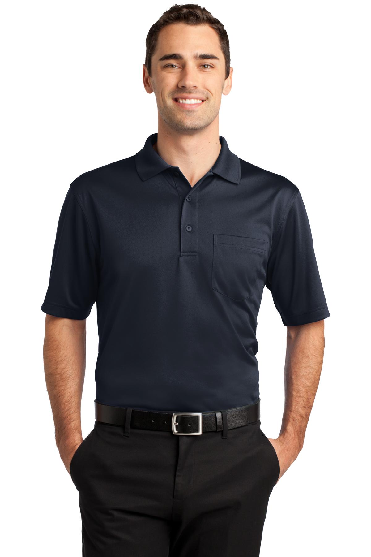 CornerStone Select Snag-Proof Pocket Polo - Dark Navy - front