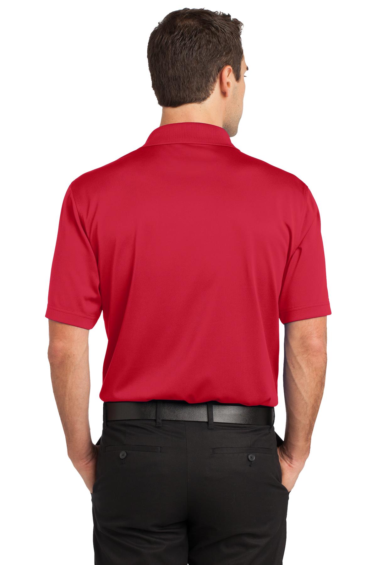 CornerStone Select Snag-Proof Pocket Polo - Red - back
