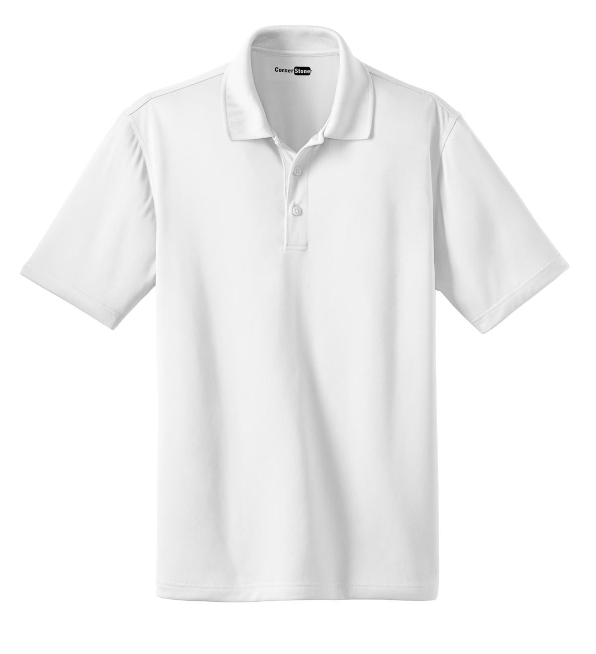 CornerStone Select Snag-Proof Polo - White - flat front
