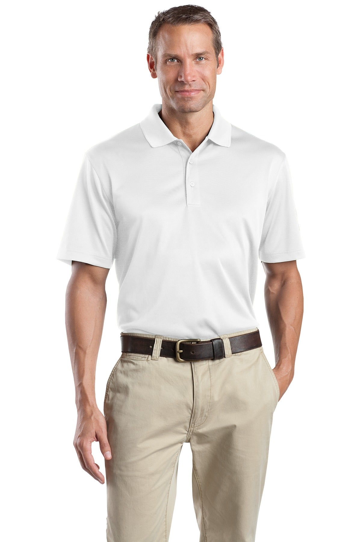 CornerStone Select Snag-Proof Polo - White - front