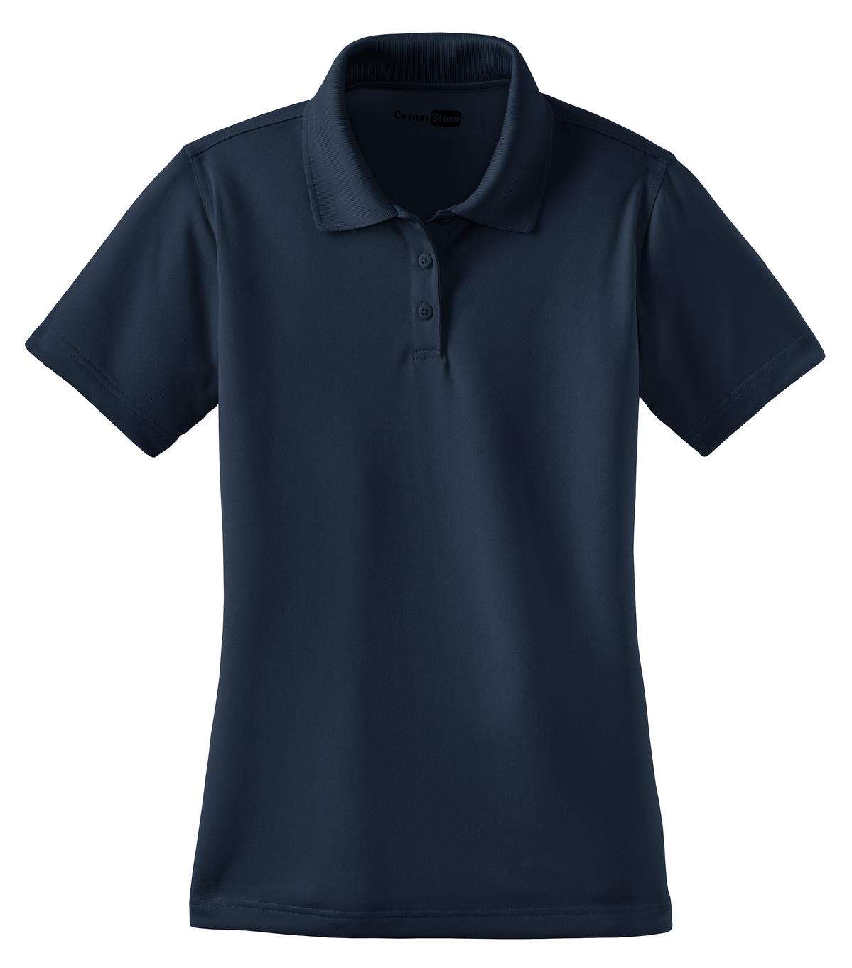 CornerStone Women's Select Snag-Proof Polo - Dark Navy - flat front