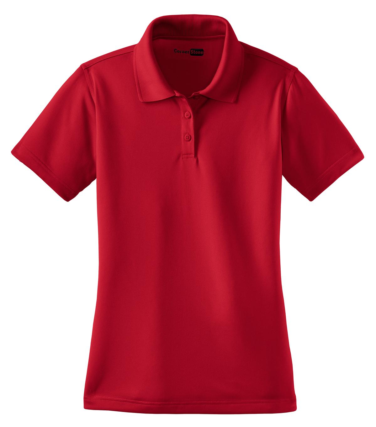 CornerStone Women's Select Snag-Proof Polo - Red - flat front