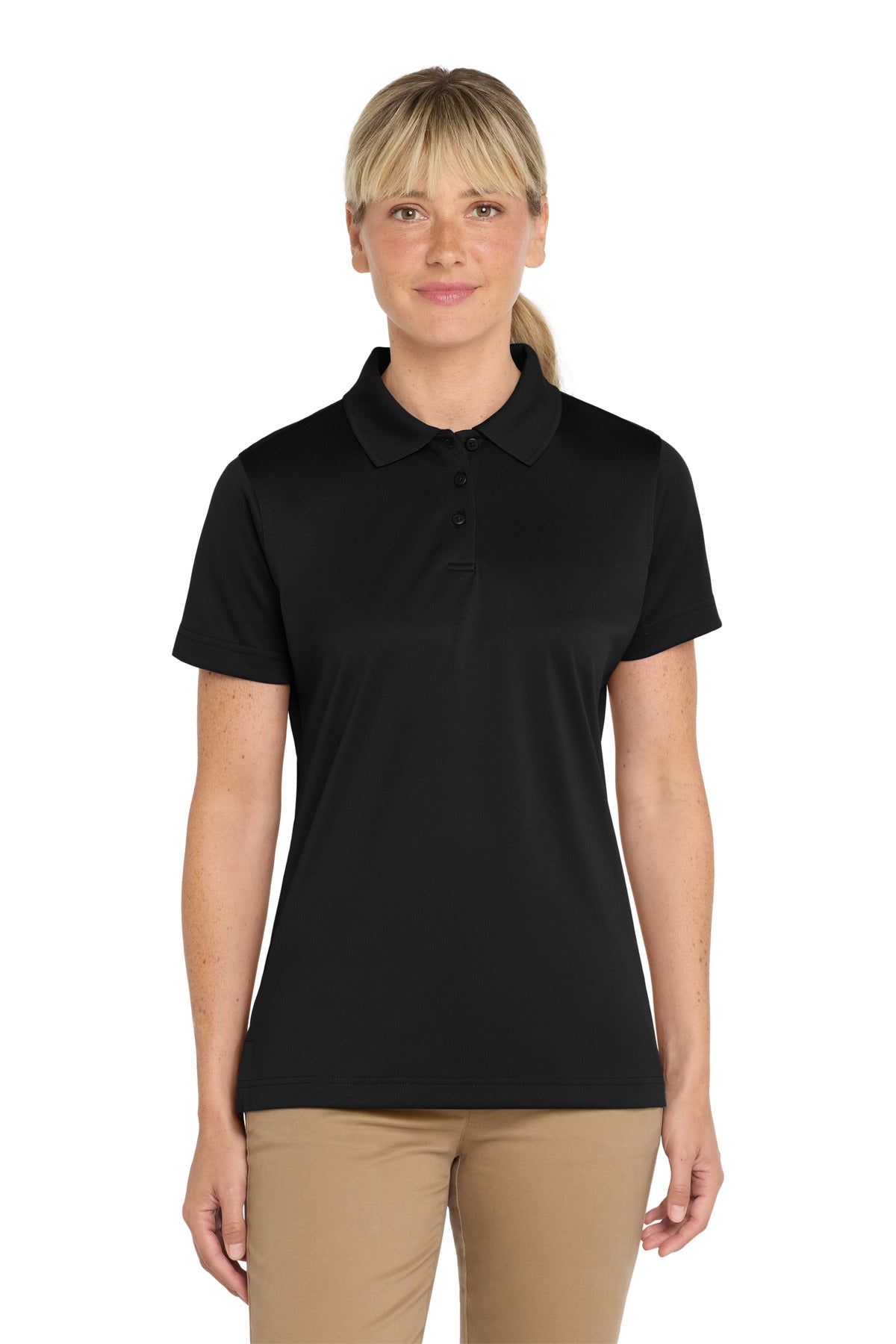 CornerStone Women's Select Snag-Proof Polo - Black - front
