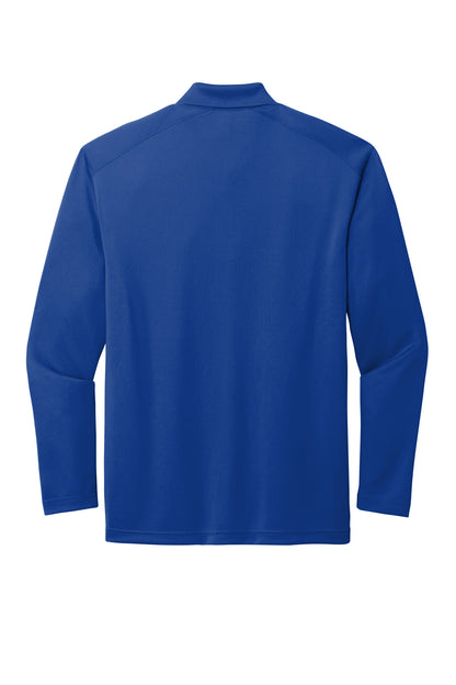 CornerStone Select Lightweight Snag-Proof Long Sleeve Polo - Royal - flat back