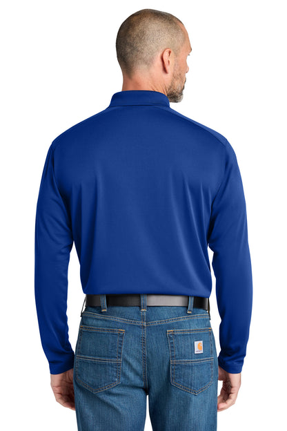 CornerStone Select Lightweight Snag-Proof Long Sleeve Polo - Royal - back