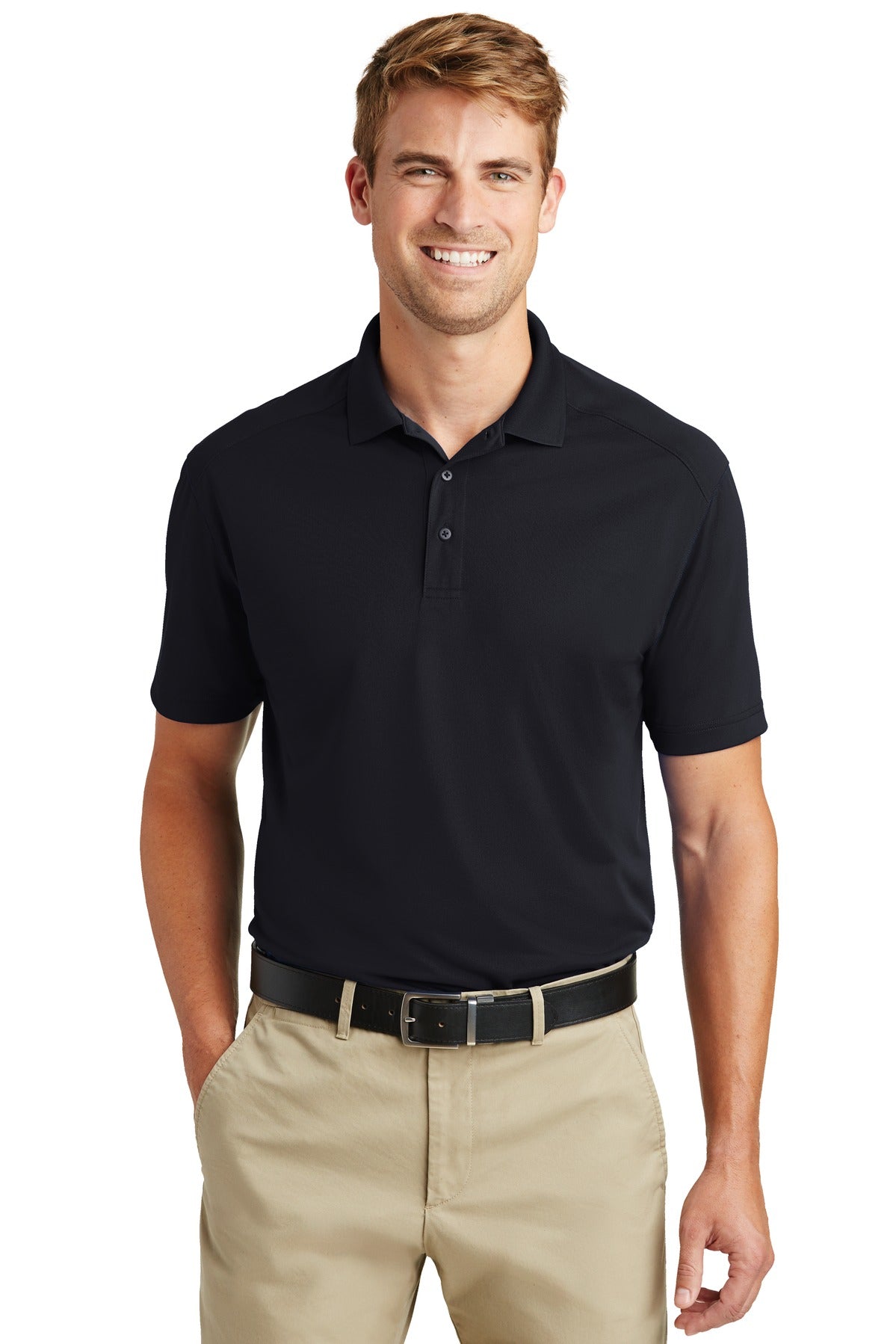 CornerStone Select Lightweight Snag-Proof Polo - Dark Navy - front