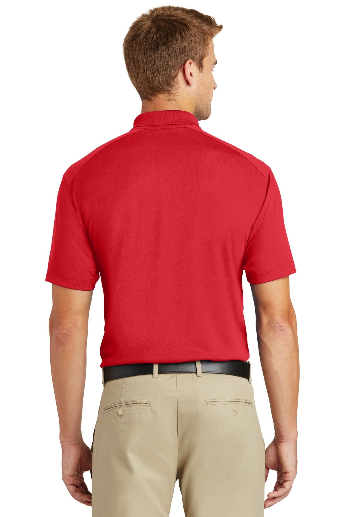 CornerStone Select Lightweight Snag-Proof Polo - Red - back