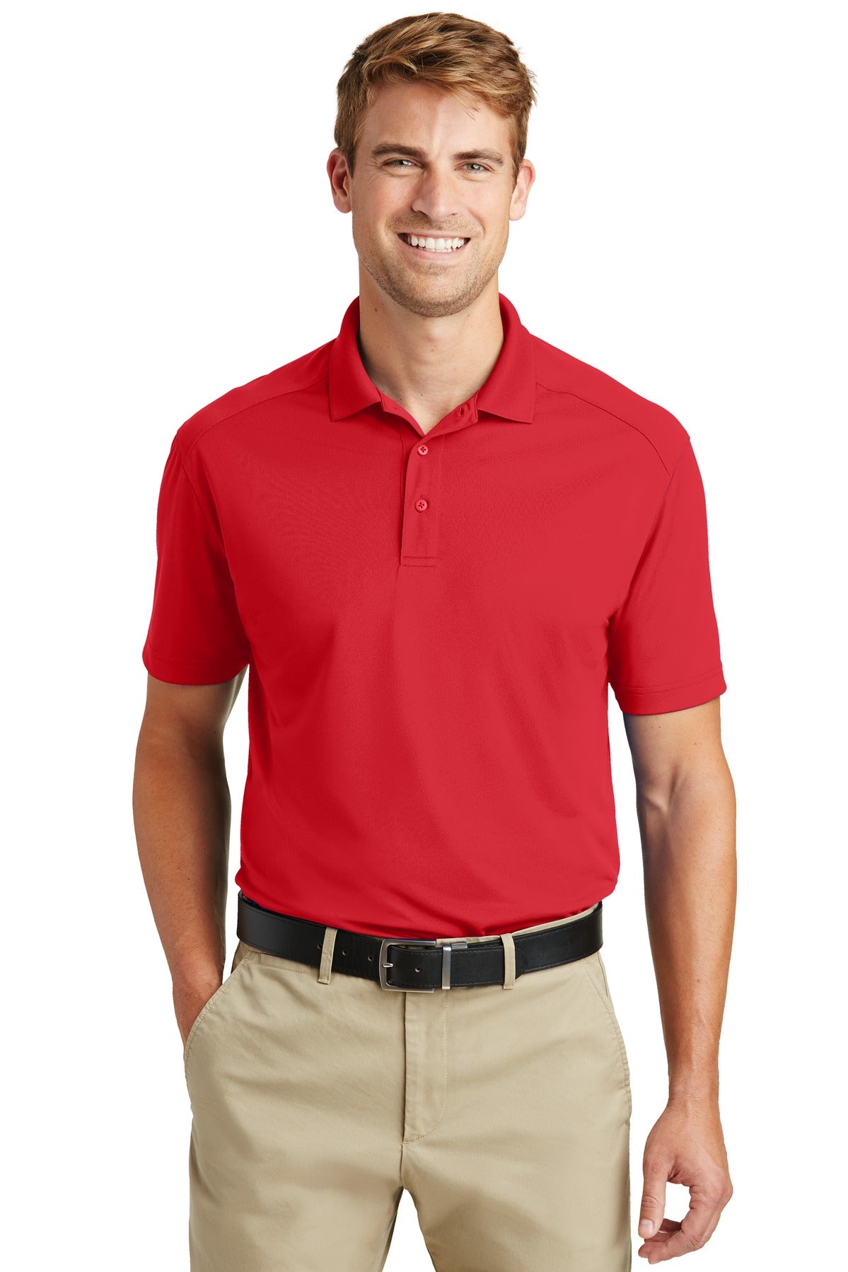 CornerStone Select Lightweight Snag-Proof Polo - Red - front