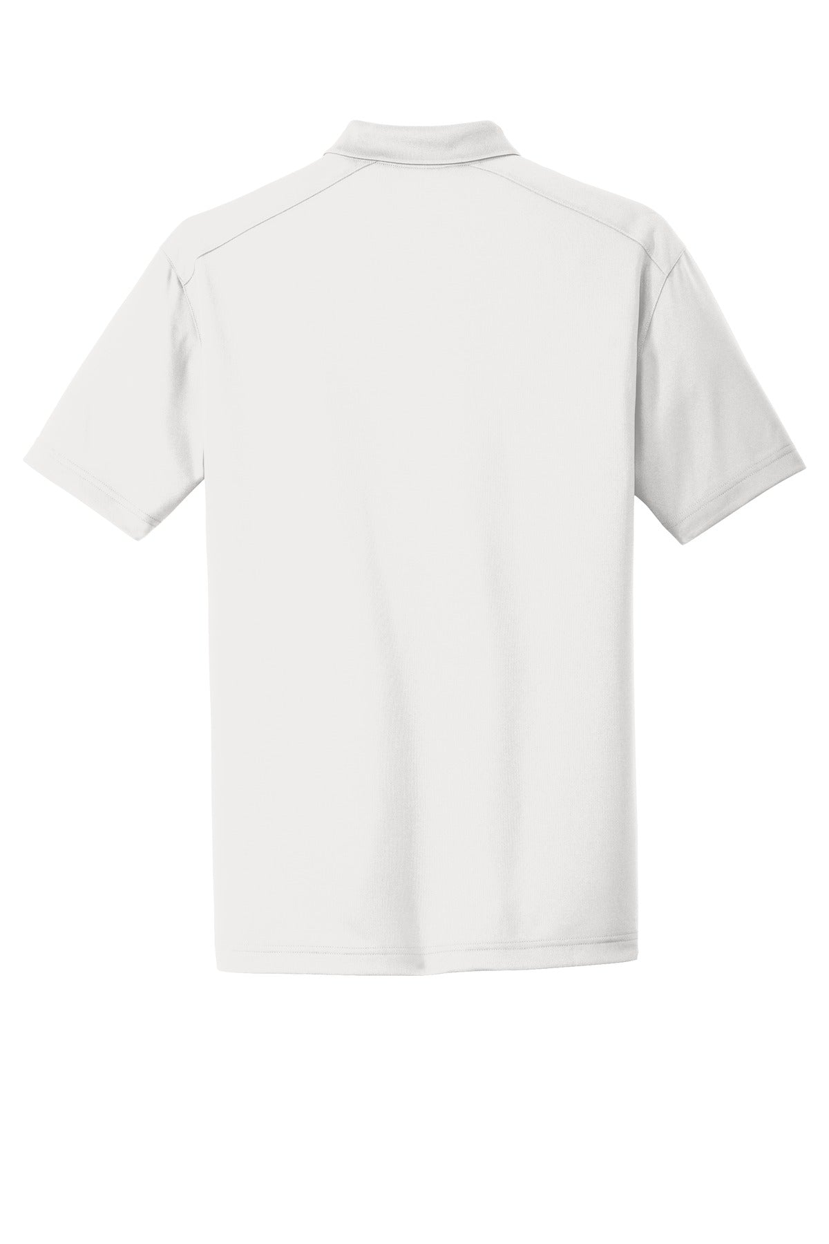 CornerStone Select Lightweight Snag-Proof Polo - White - flat back