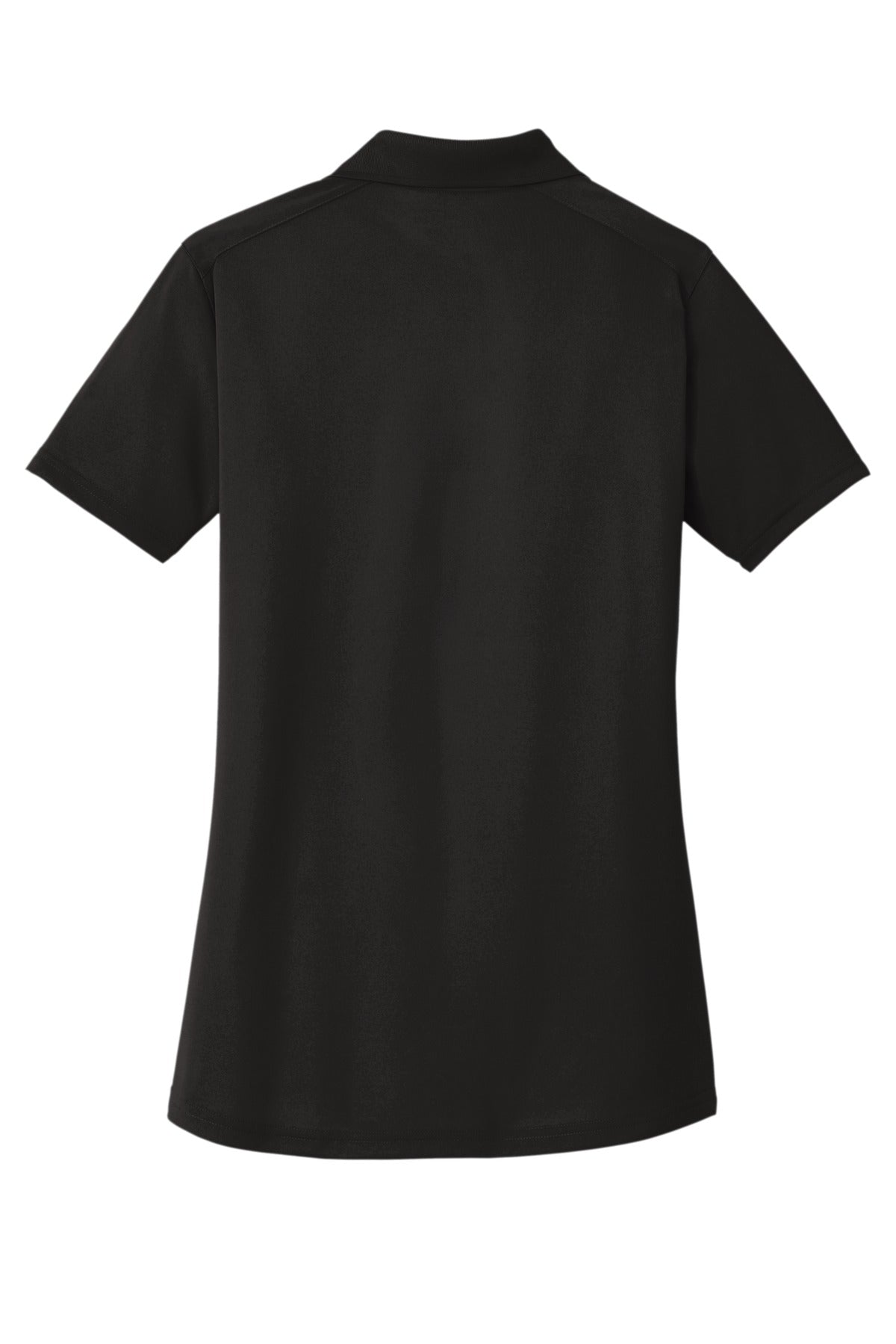 CornerStone Women's Select Lightweight Snag-Proof Polo - Black - flat back