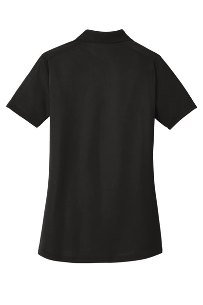 CornerStone Women's Select Lightweight Snag-Proof Polo - Black - flat back