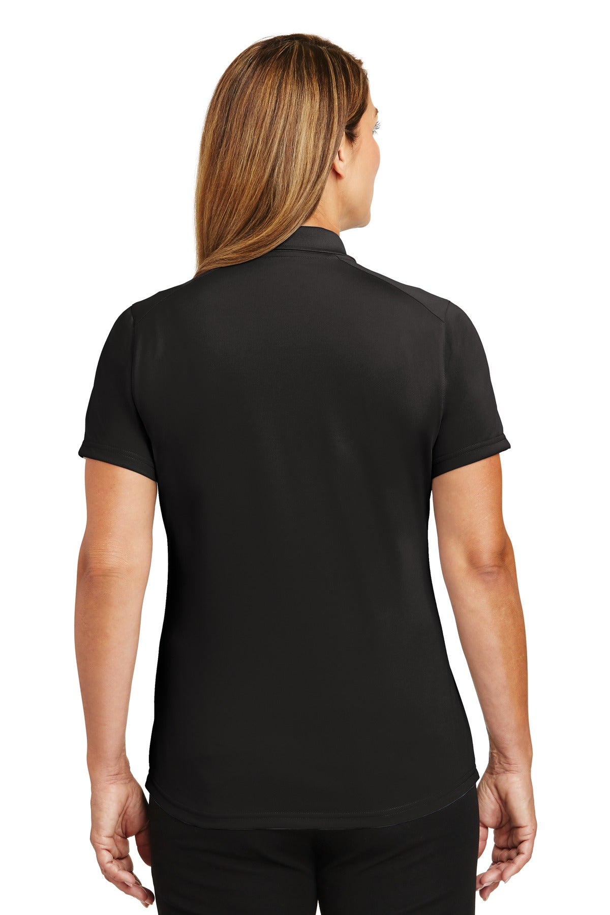 CornerStone Women's Select Lightweight Snag-Proof Polo - Black - back