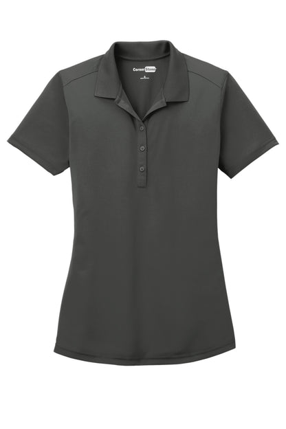 CornerStone Women's Select Lightweight Snag-Proof Polo - Charcoal - flat front