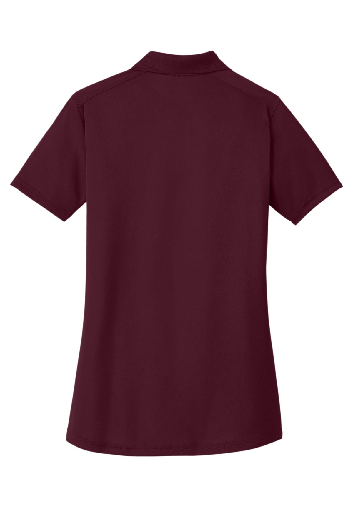 CornerStone Women's Select Lightweight Snag-Proof Polo - Maroon - flat back