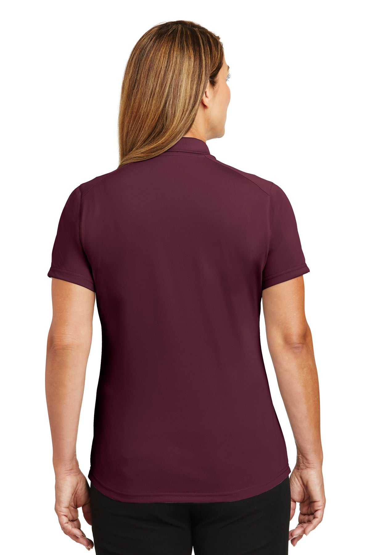 CornerStone Women's Select Lightweight Snag-Proof Polo - Maroon - back