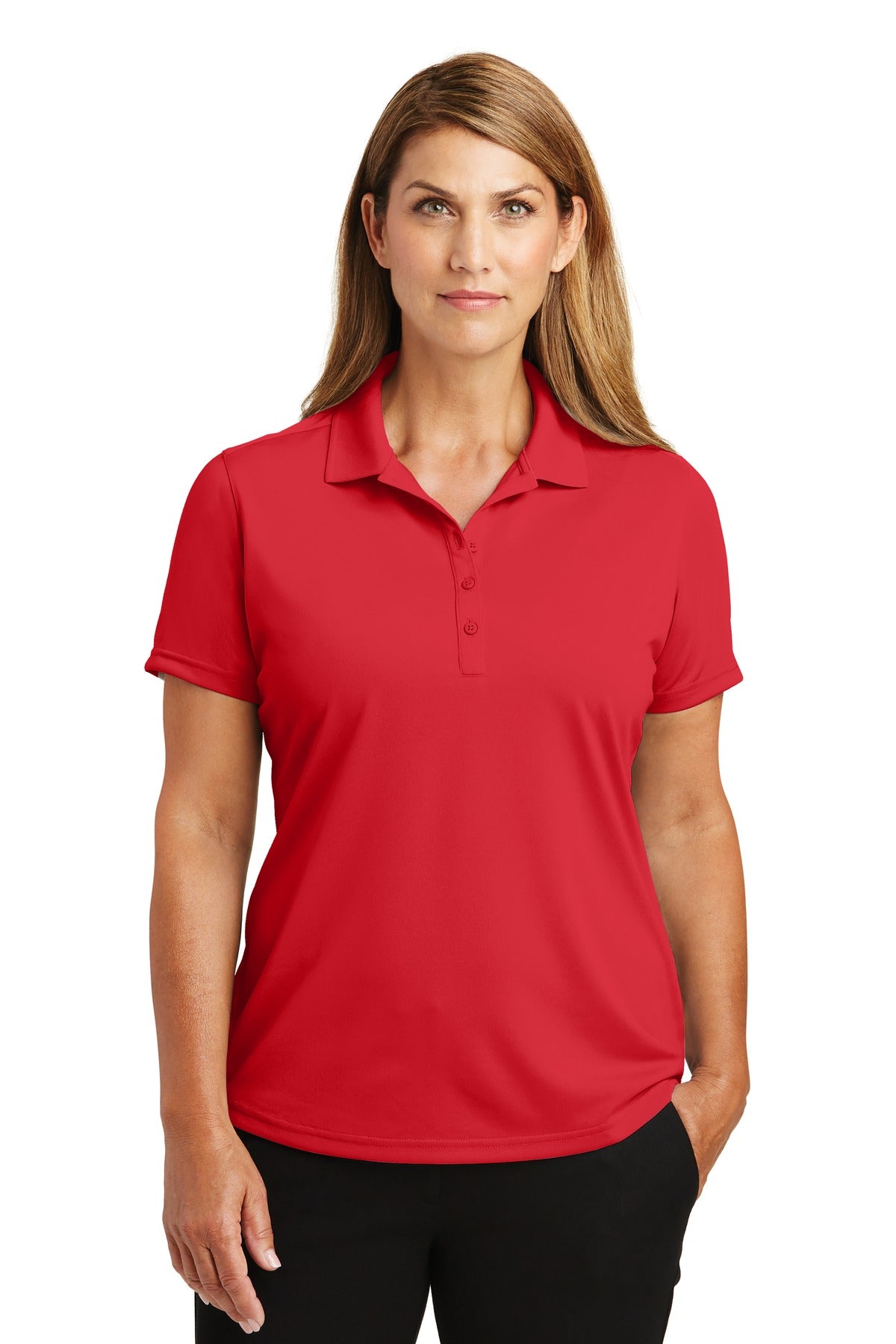CornerStone Women's Select Lightweight Snag-Proof Polo - Red - front
