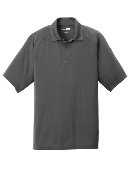 CornerStone Select Lightweight Snag-Proof Tactical Polo - Charcoal - flat front