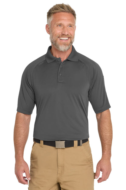 CornerStone Select Lightweight Snag-Proof Tactical Polo - Charcoal - front