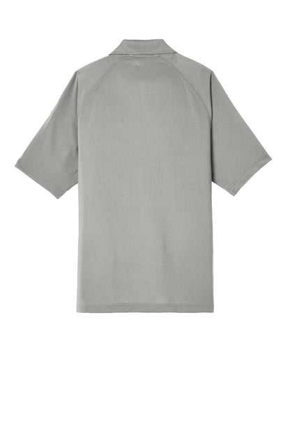CornerStone Select Lightweight Snag-Proof Tactical Polo - Light Grey - flat back