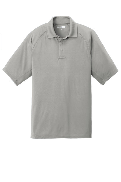 CornerStone Select Lightweight Snag-Proof Tactical Polo - Light Grey - flat front