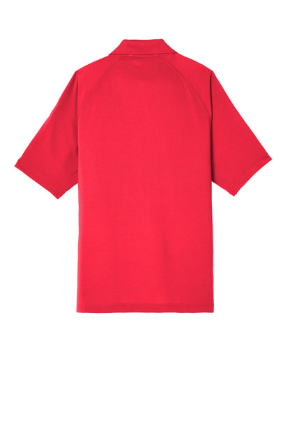 CornerStone Select Lightweight Snag-Proof Tactical Polo - Red - flat back